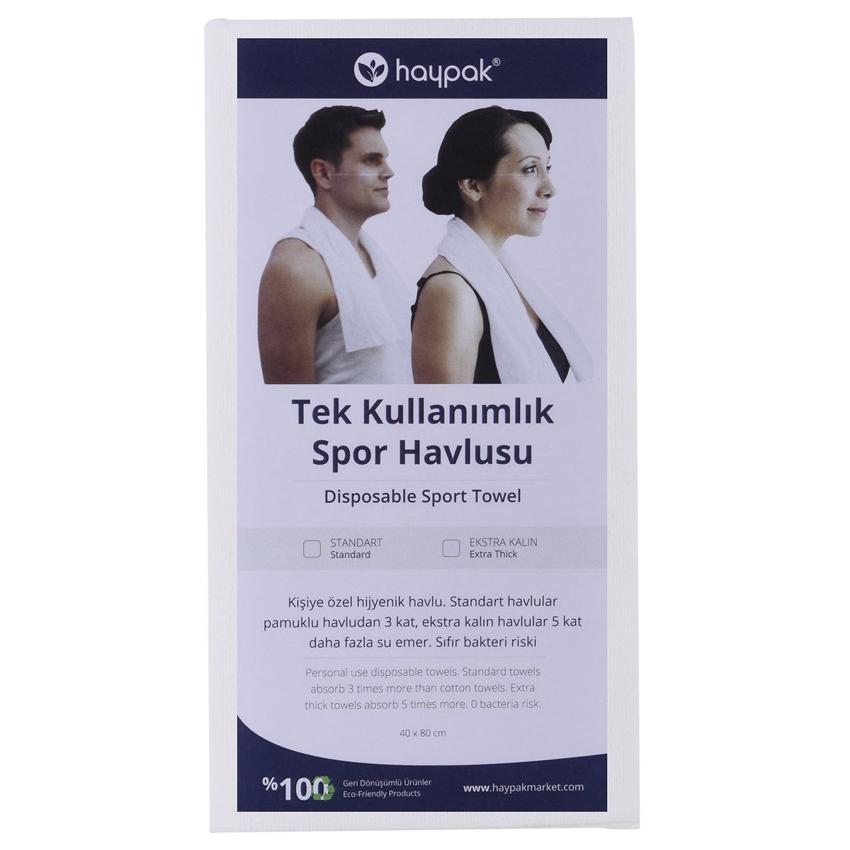 Tek kullanımlık spor havlusu (480 adet)