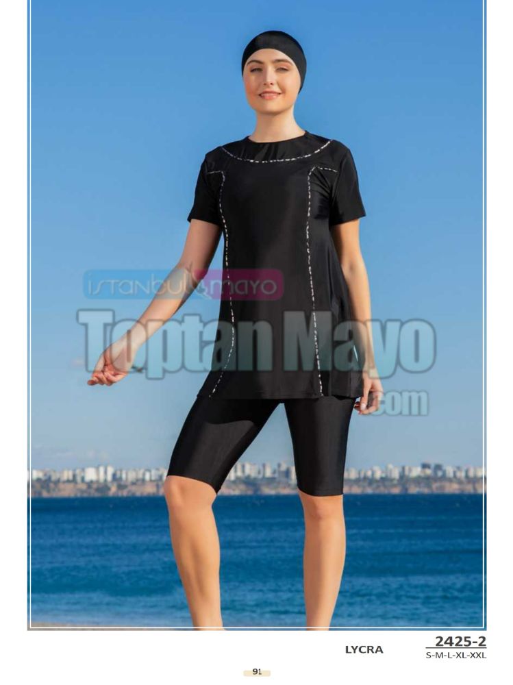 Yarı Tesettür Mayo / Semi Covered Swimsuit - 1